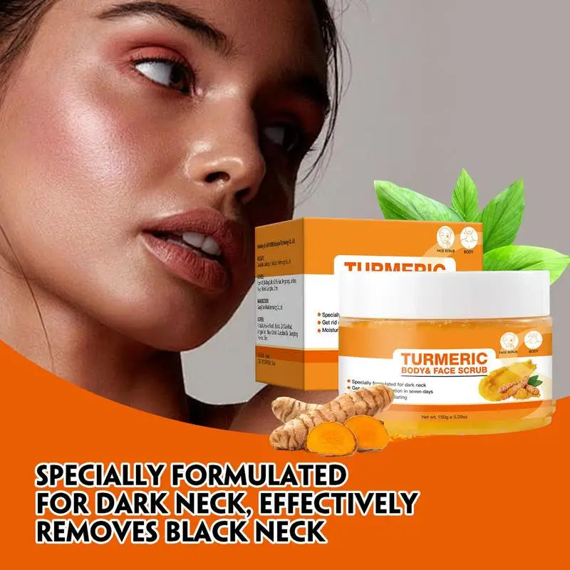 Turmeric Face & Body Scrub – Brightening Exfoliator 150g