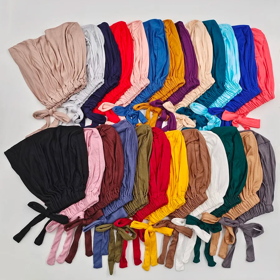 Soft Modal Cotton Inner Hijab Underscarf Cap – Stretchy Bonnet