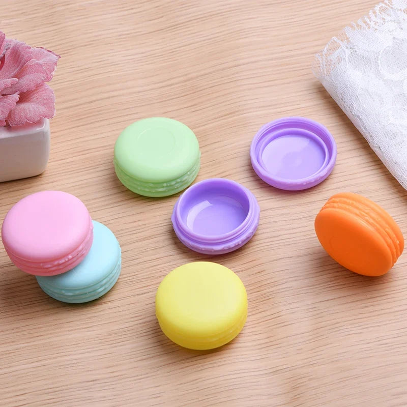 5-Pack 10g Macaron Cream Jars | Travel Cosmetic Containers