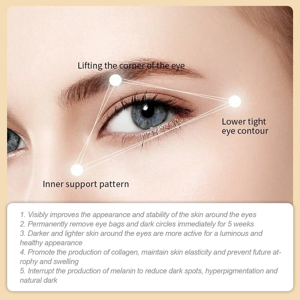 24K Gold Collagen Eye Patches – Anti-Aging, 5 Pairs | Jaysuing