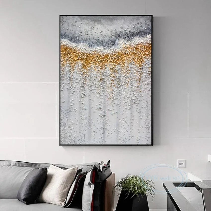 Abstract Acrylic Canvas Wall Art | 100% Handmade Unframed Painting
