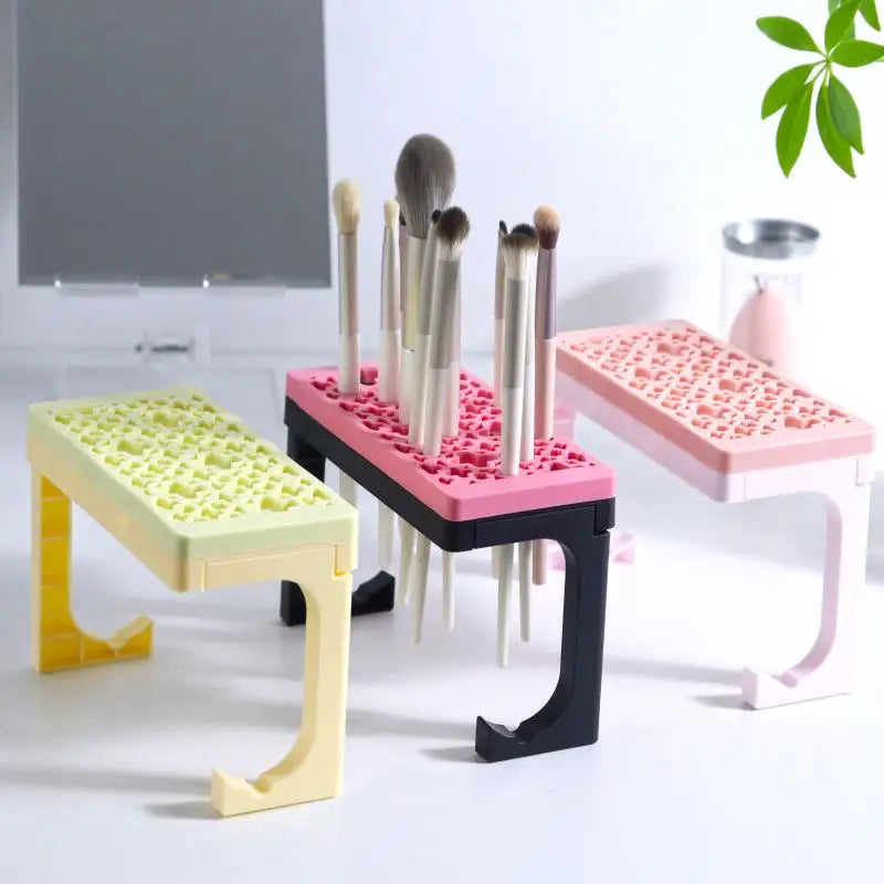 Silicone Makeup Brush Holder Drying Stand & Organizer