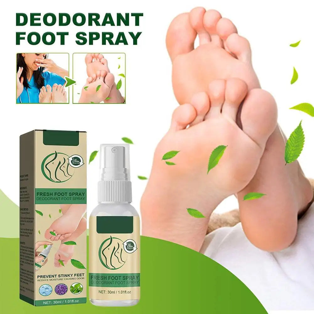 30ml Natural Foot & Shoe Deodorizer Spray | Fresh Dry Feet