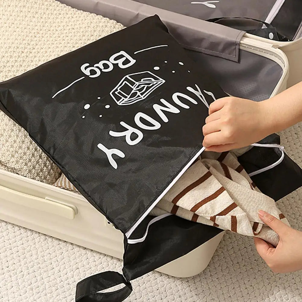 Travel Laundry Bag – Waterproof Zipper Dirty Clothes Organizer