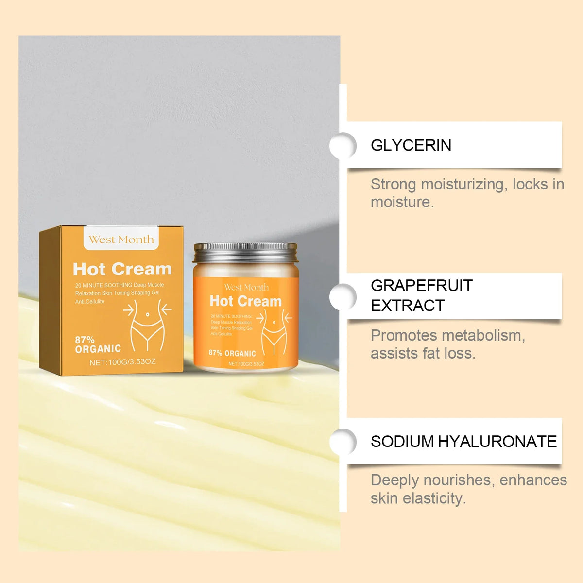 Body Firming Sculpting Cream – Moisturizing Lotion for All Skin