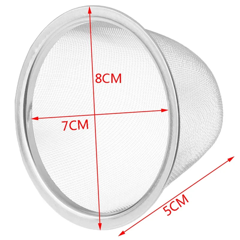 Household Kitchen Reusable Stainless Steel Mesh Tea Infuser Strainer