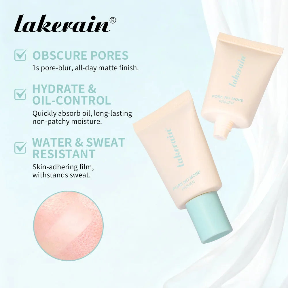 Lakerain Pore No More Primer – Matte Oil Control & Hydrating