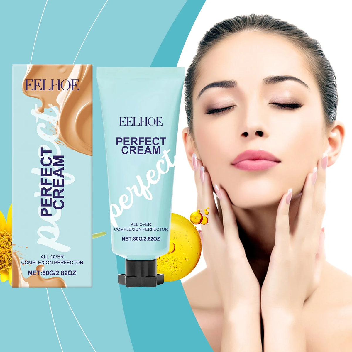Eelhoe Waterproof Concealer BB Cream – Full Coverage 80g