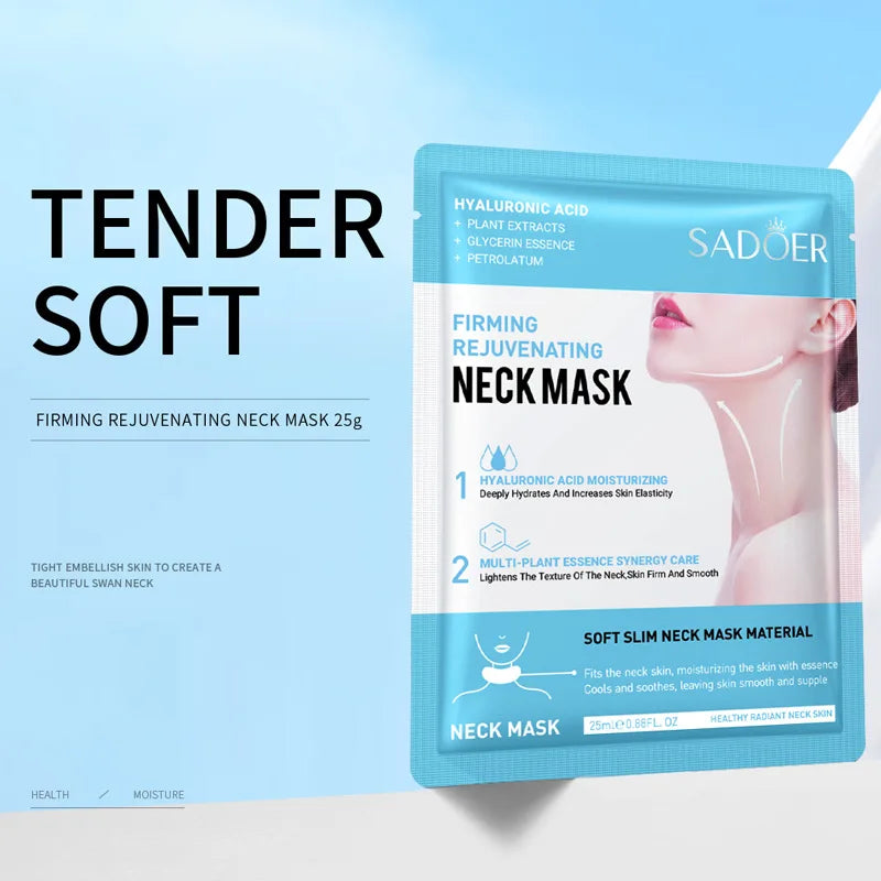 SADOER Hyaluronic Acid Collagen Neck Mask – Firming & Bright