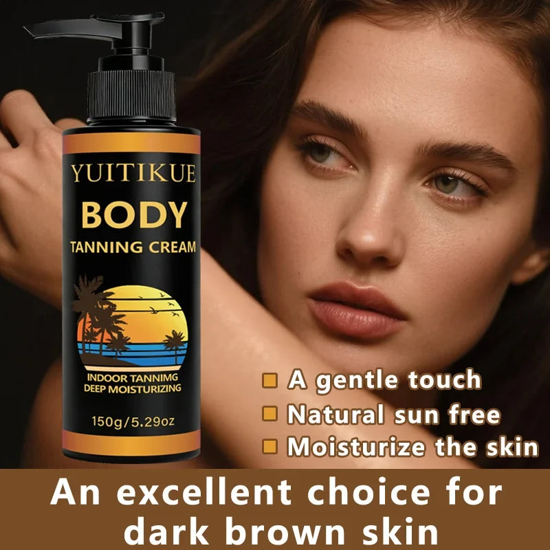 YUITIKUE Self-Tanning Lotion – Natural Dark Bronzer 150g
