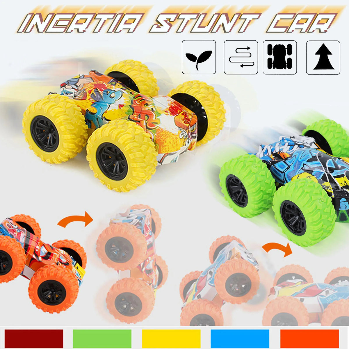 Double-Sided Inertia Off-Road Toy Car for Kids | 1:24 Scale