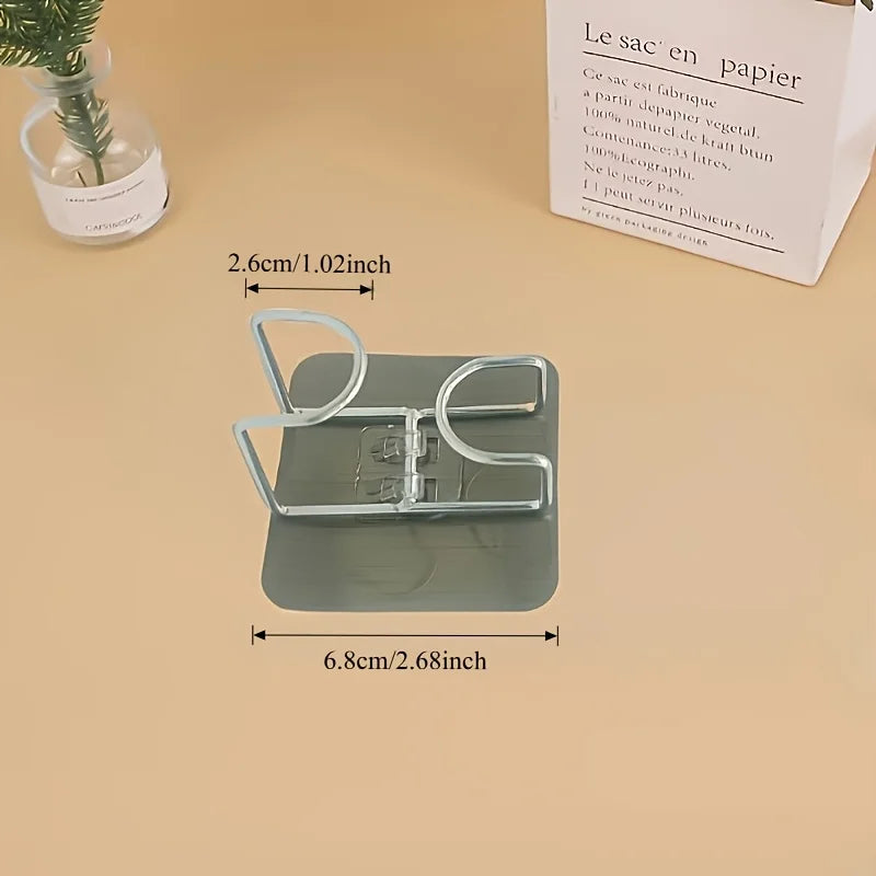 20pc No-Drill Wall-Mounted Hooks – Bathroom & Kitchen Storage