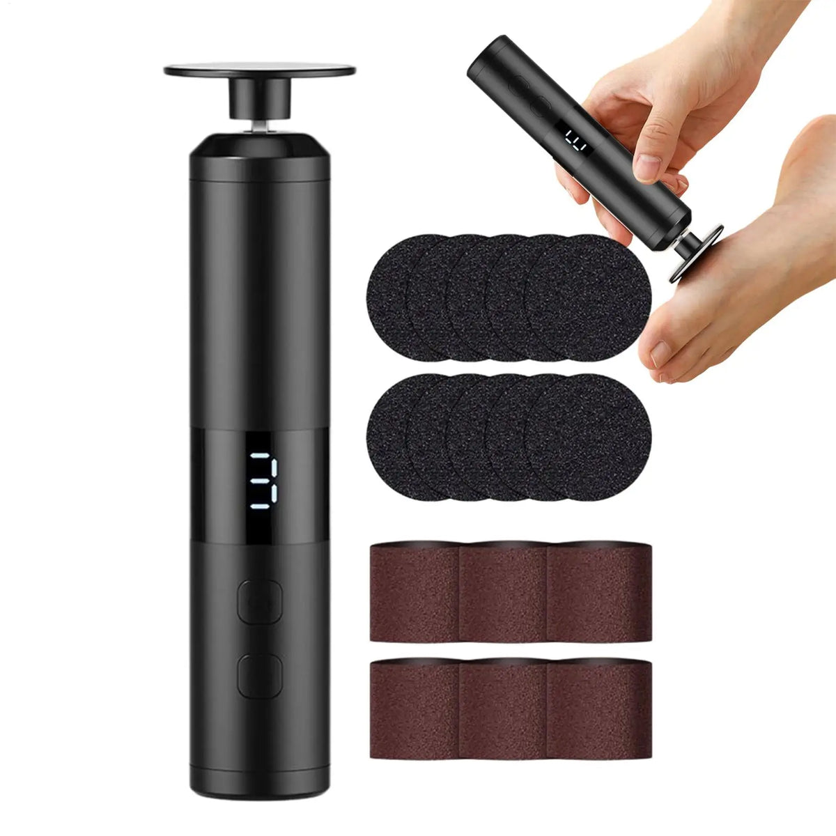 Electric Foot Grinder – 3-Speed Rechargeable Pedicure Tool