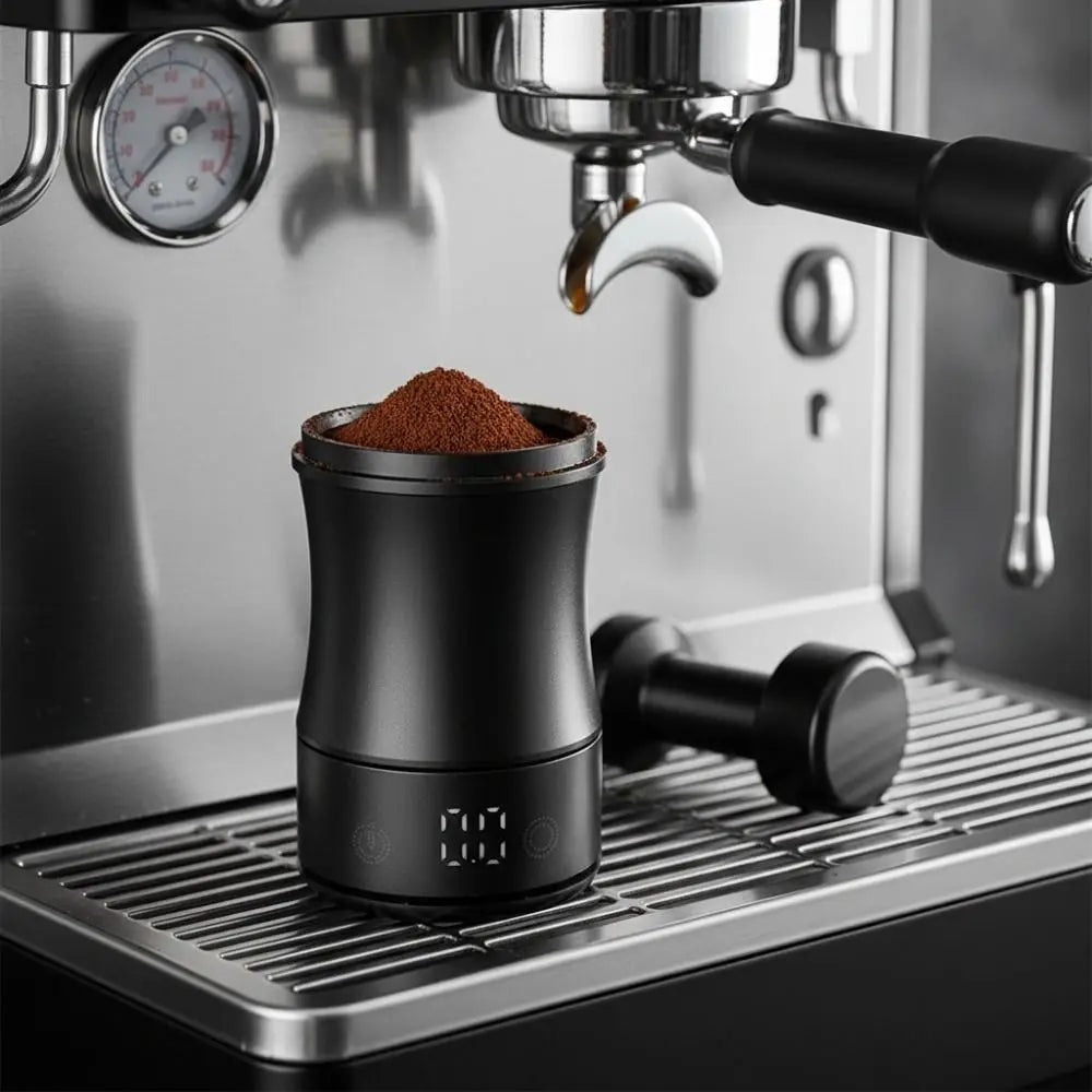 58mm Electronic Coffee Dosing Cup with LED Scale | Aluminium