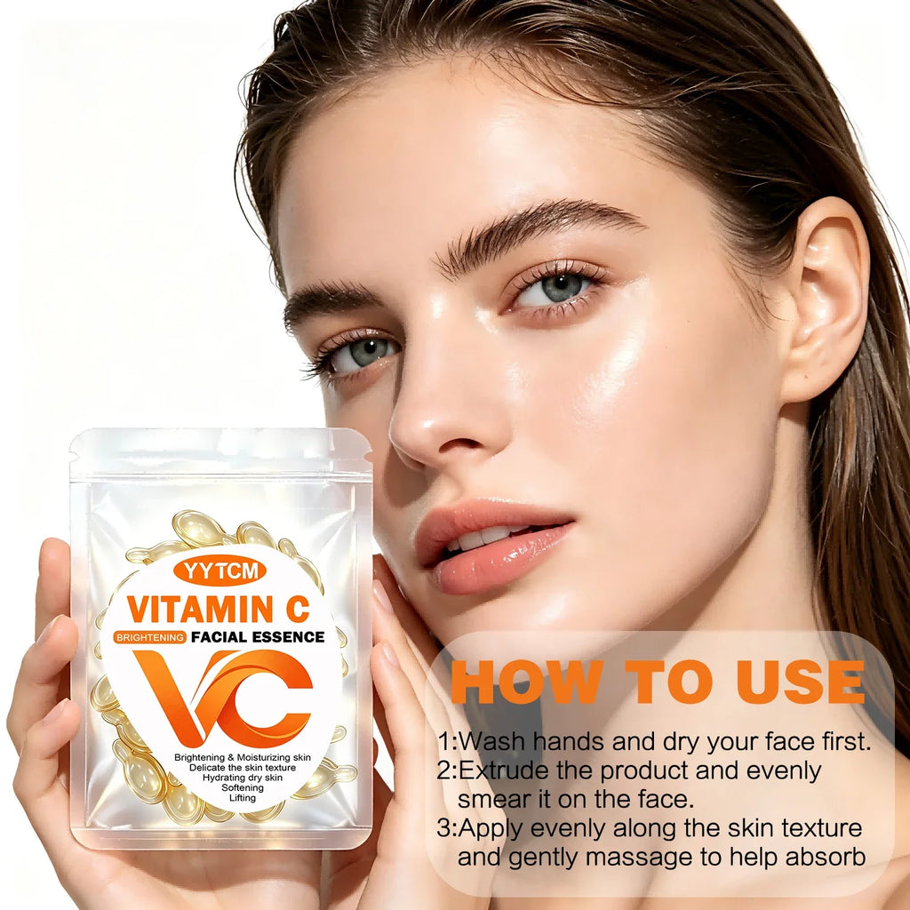Vitamin C Face Serum Capsules – Brightening, Firming & Hydrating