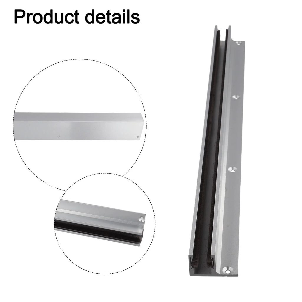 Glass Sliding Door Floor Guide Rail – Zinc Alloy, Quiet, 40cm