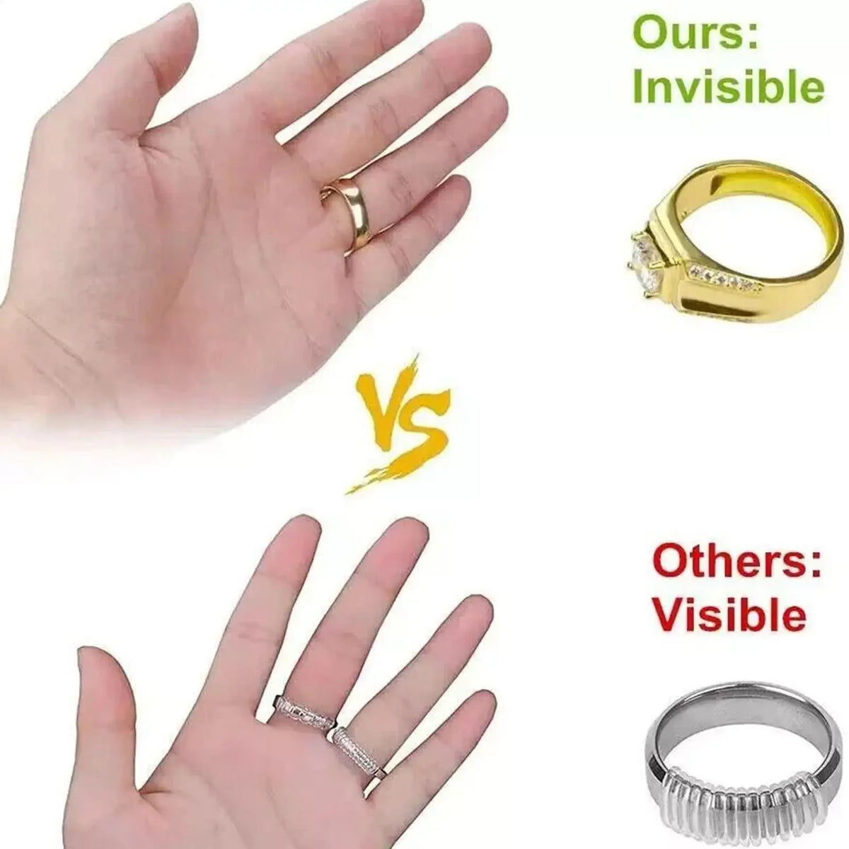 Silicone Ring Size Adjuster Stickers – Invisible Resizer 19pc