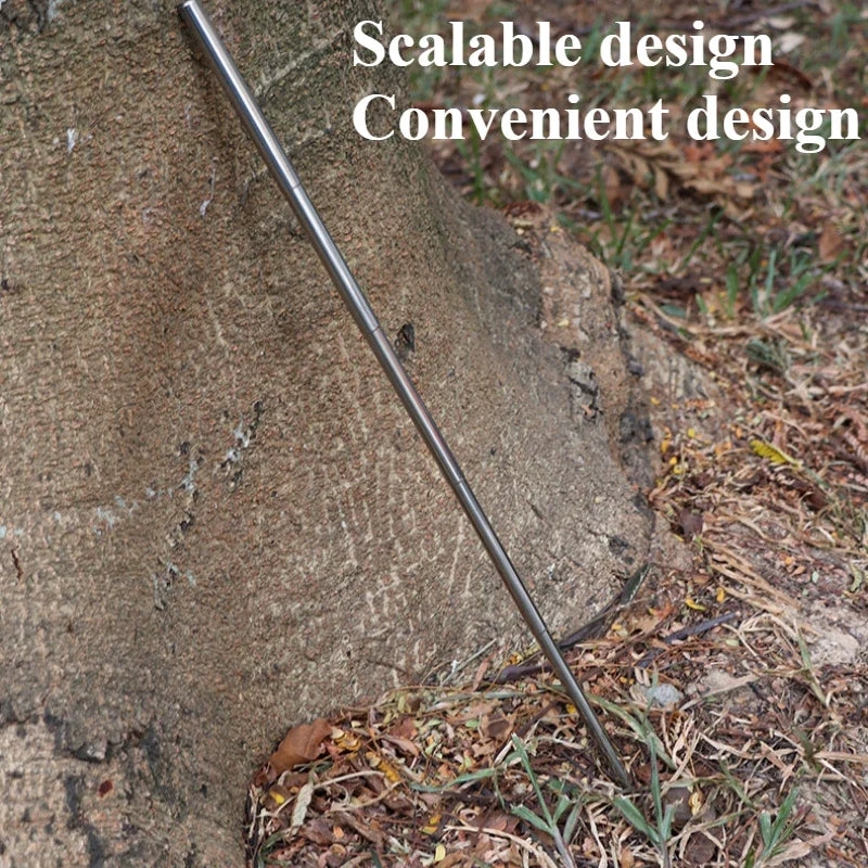 Extendable Fire Blowing Pipe | Stainless Steel Camping Tool