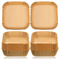 Square Disposable Air Fryer Liners Kitchen Food Tray Oil Paper Party