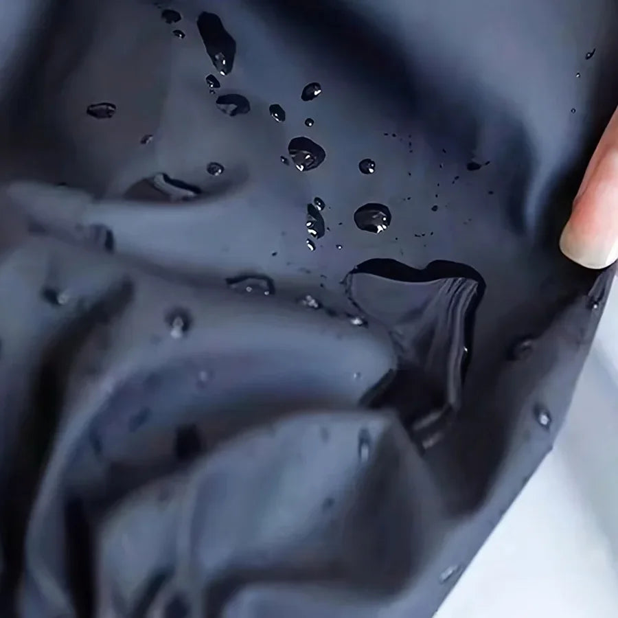 Heavy-duty Black Faux Leather Arm Sleeves Waterproof Oil-resistant