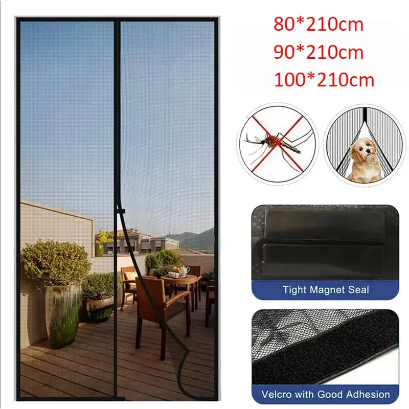 Magnetic Mosquito Net Door Screen Curtain | Insect Mesh