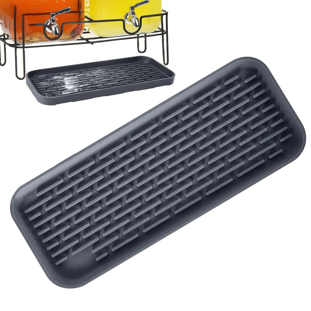 Silicone Drip Tray Non-Slip Waterproof Grid Mat | Bar & Kitchen