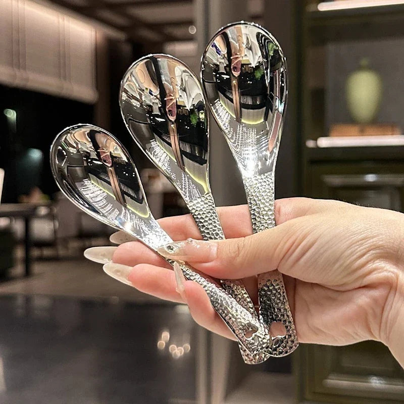 Stainless Steel Soup Spoon – Deep Bowl Mirror Polished Flatware