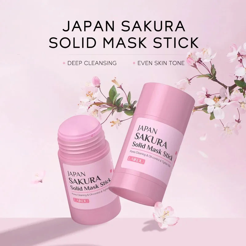 LAIKOU Sakura Face Mask Stick 40g – Pore Cleansing & Oil Control