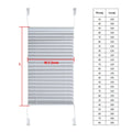 No-Drill Pleated Window Blind with Clamp Brackets | Indoor