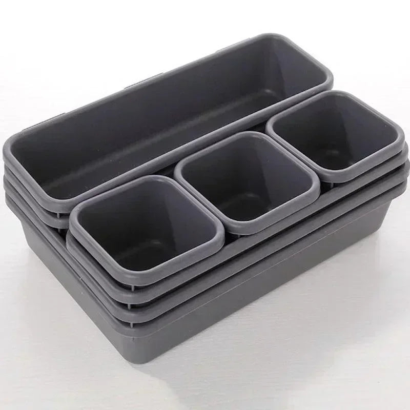 8-Piece Plastic Drawer Organizer Set | Desk & Office Storage
