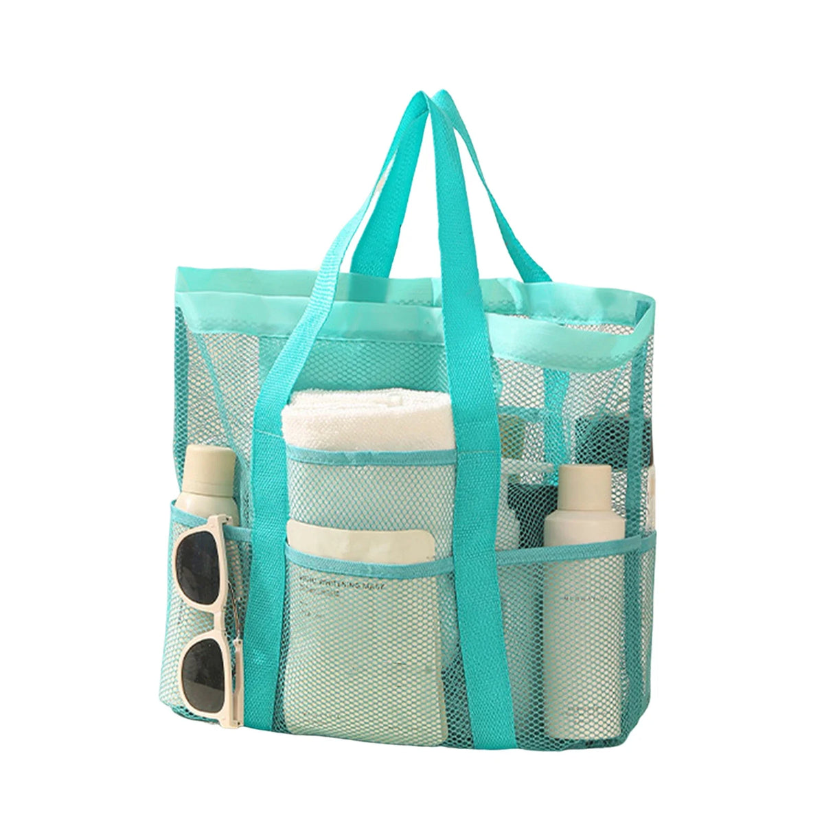 Large Nylon Mesh Beach Tote Bag – Waterproof & Sandproof