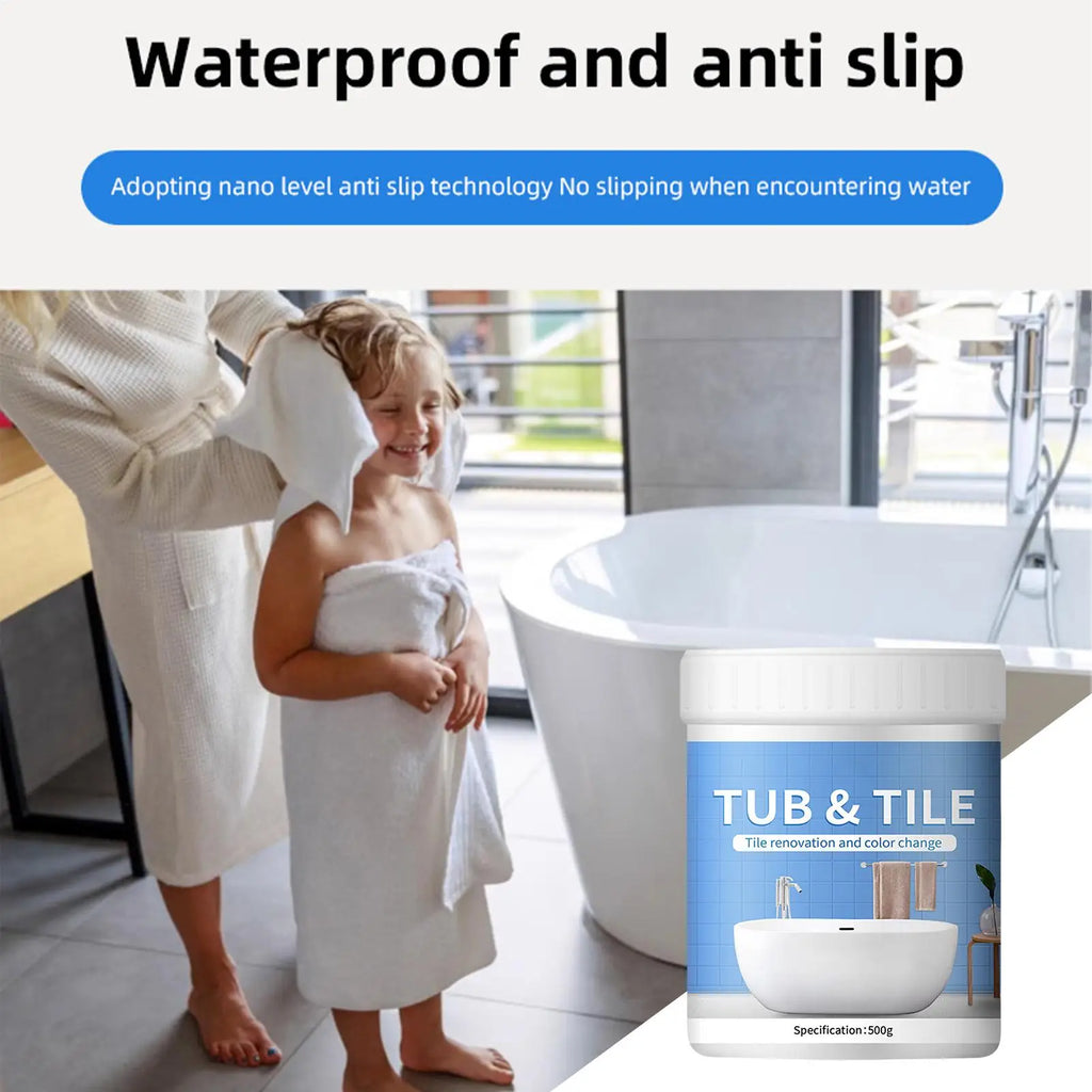 500g Bathroom Tile Paint Kit – Quick-Dry Bath Refinishing Set