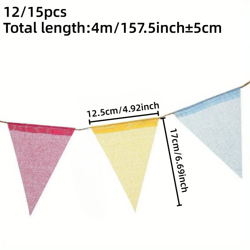 Colorful Pennant Flag Bunting | Holiday & Party Decoration