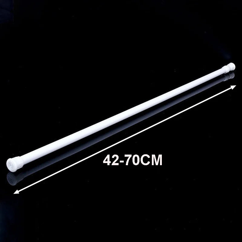Spring Tension Curtain Rods – No-Drill Adjustable 3 Sizes