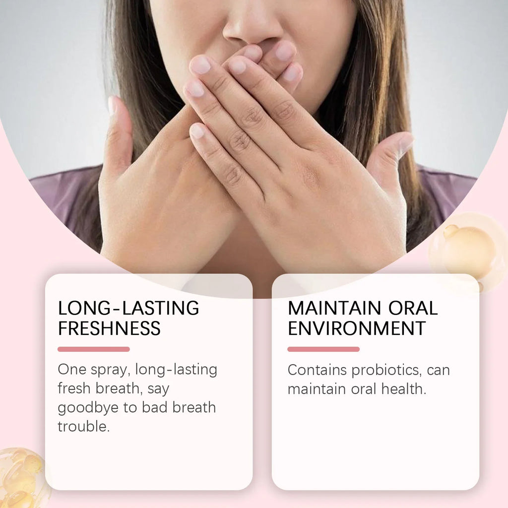 Probiotic Breath Freshener Spray – Peach Mint, 17ml Travel