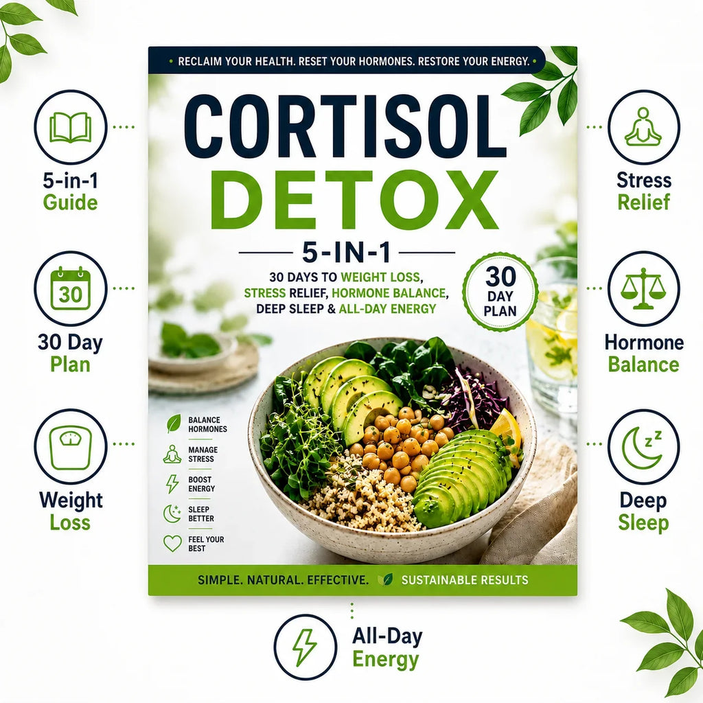 Cortisol Detox 5-in-1 30 Day Guide Weight Management Stress Relief