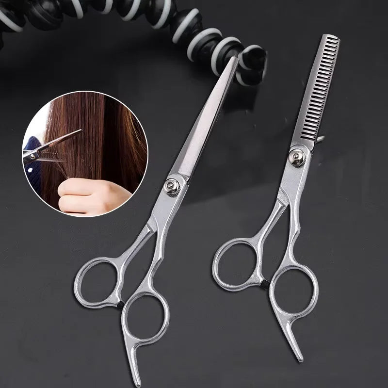 6-Inch Professional Hair Cutting & Thinning Scissors Set