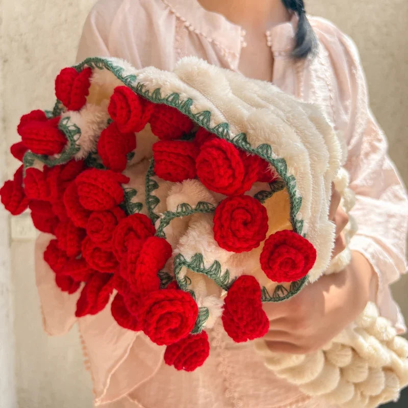 Rose Bouquet Throw Blanket – Soft Floral Couch Blanket Gift