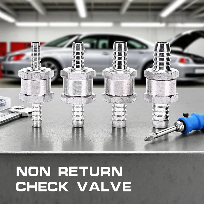 One Way 6 8 10 4 Aluminium Alloy Fuel Non Return Check Valve Fit
