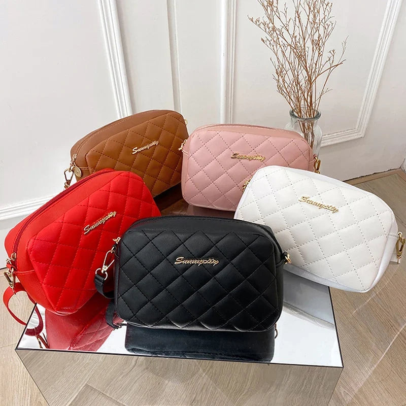 Women's Tassel Crossbody Bag | Quilted PU Shoulder Messenger Bag