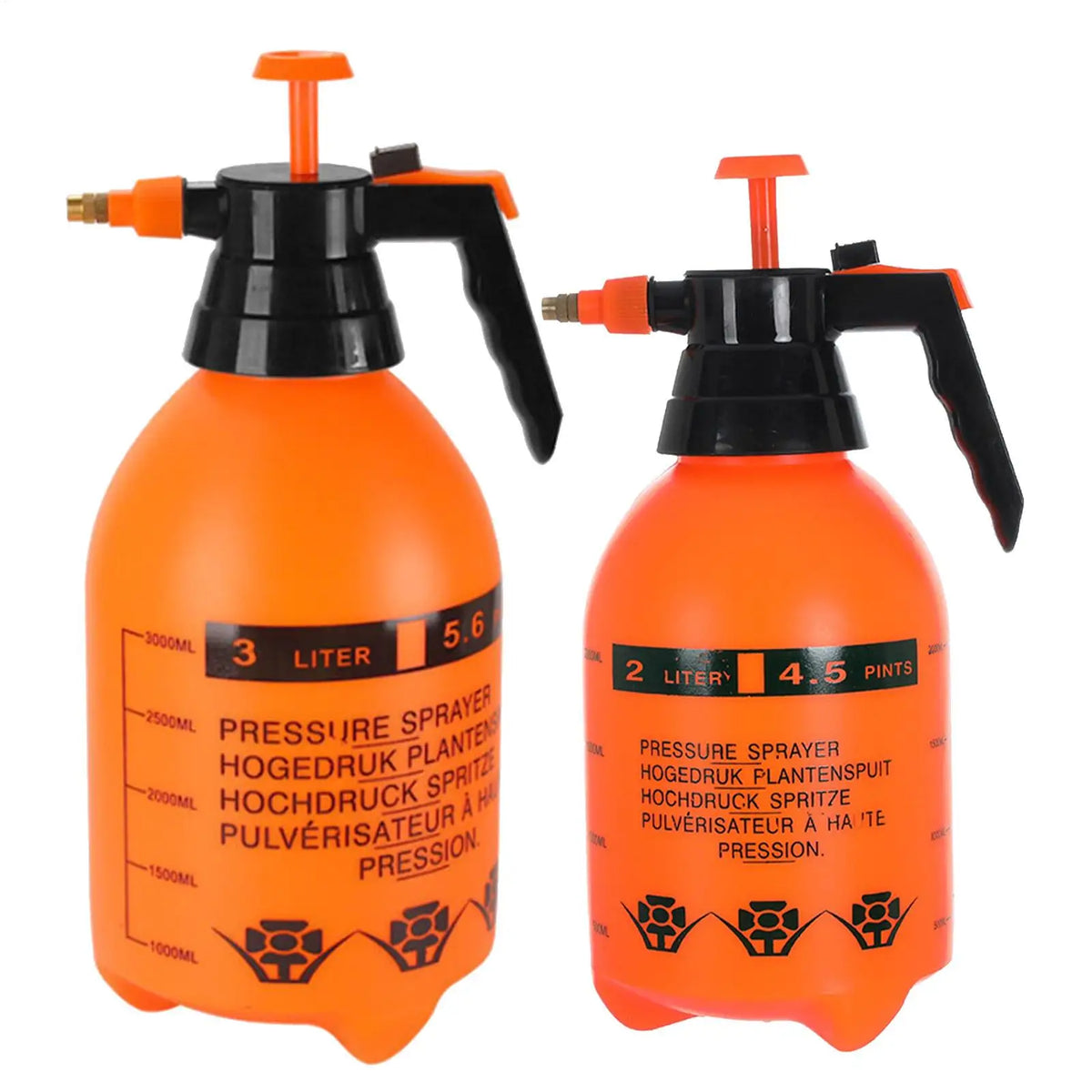 2/3L Hand Pressure Garden Sprayer Bottle – Adjustable Nozzle