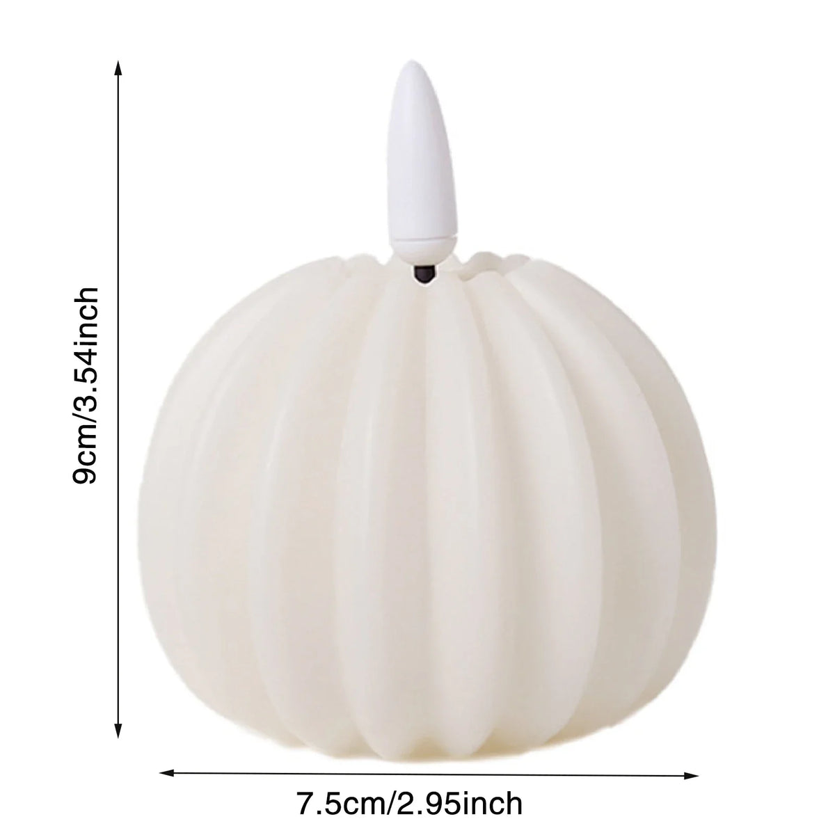 Pumpkin Flameless LED Candle | Battery Operated Halloween Decor