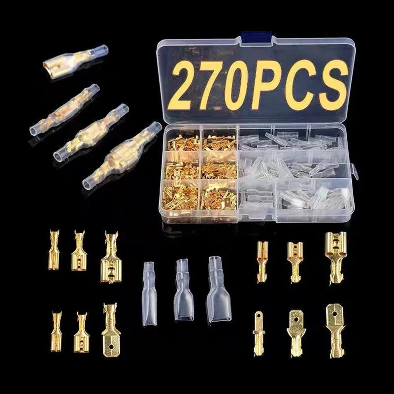 Cold Press Terminal Blocks Male & Female Connectors 2.8/4.8/6.3mm