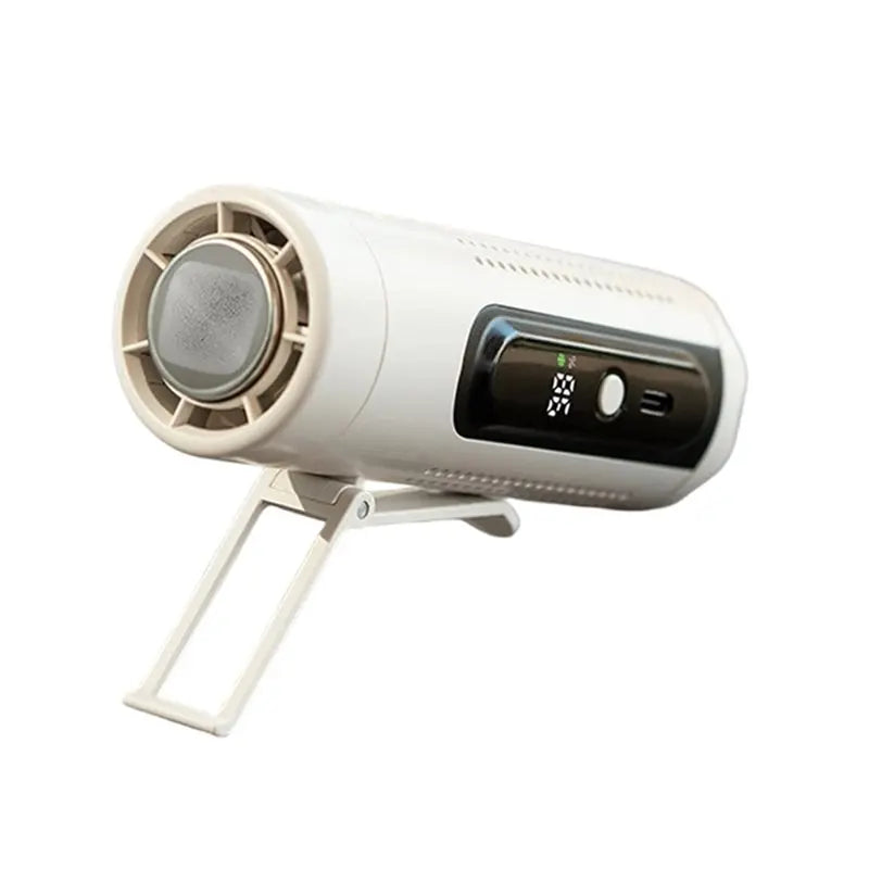 3-in-1 USB Rechargeable Neck Fan – 5-Speed Portable Pocket Fan