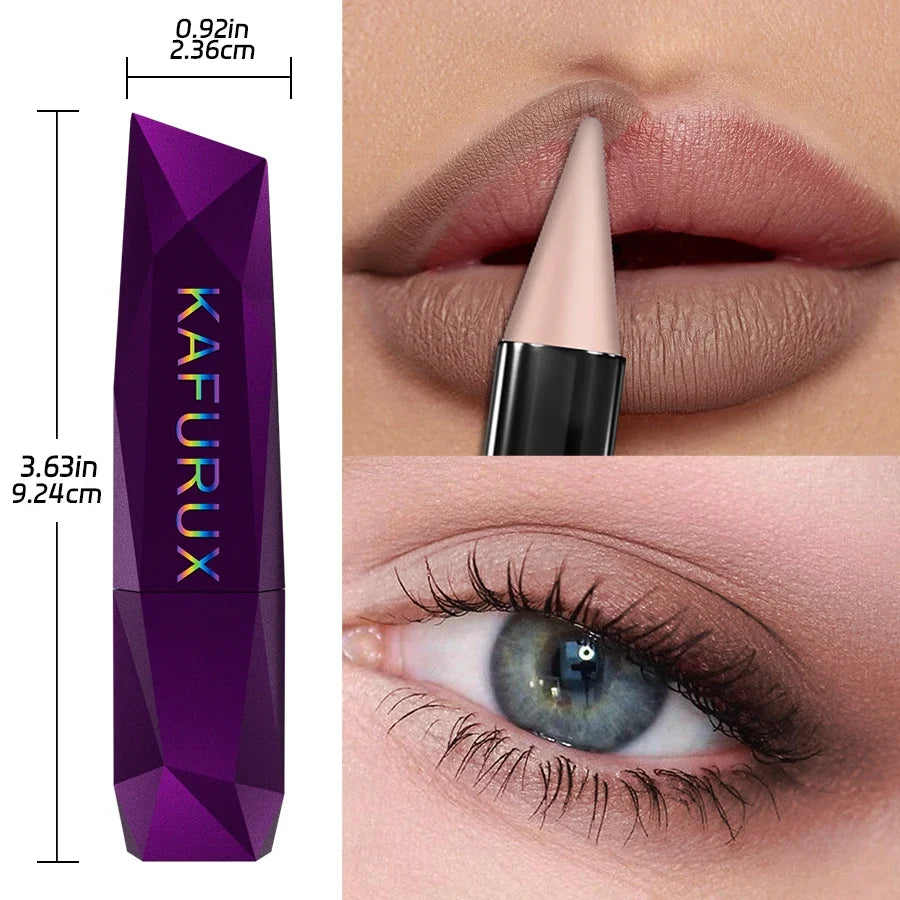 KAFURUX Matte Waterproof Lip Liner & Lipstick Pen | Brown
