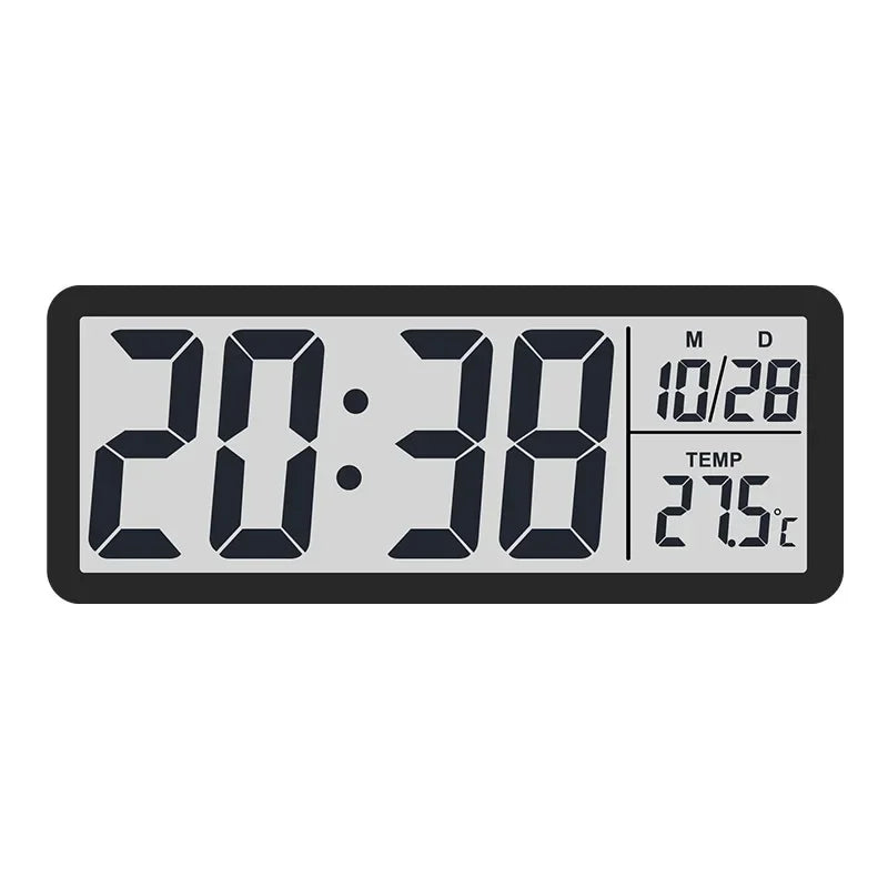 LCD Digital Wall Clock – Time, Date, Temp & Humidity | NOCCLILI