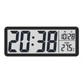 LCD Digital Wall Clock – Time, Date, Temp & Humidity | NOCCLILI