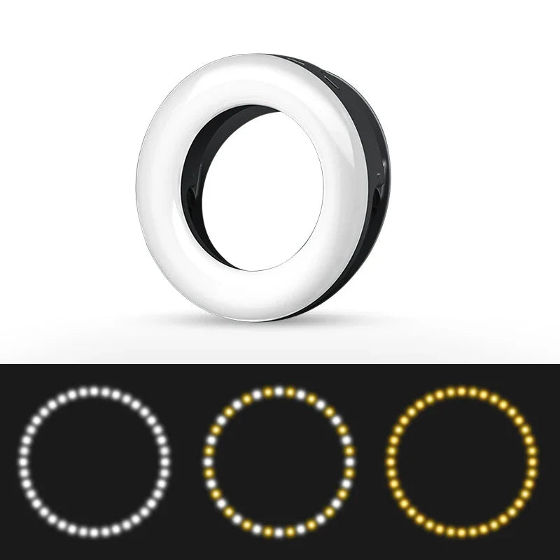 Selfie Ring Lamp Led Light Photography Photo Shooting Locks