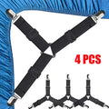 4-Pack Triangle Bed Sheet Clips | Adjustable Sheet Holders