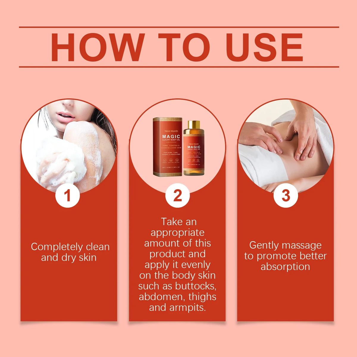 Firming Tightening Body Oil – Lift, Reduce Fine Lines 100ml